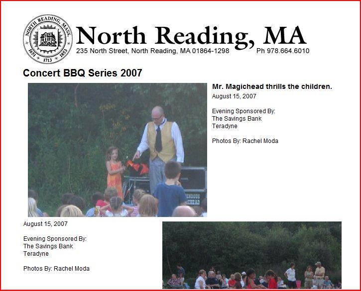 Magic for Agricultural Fairs and Parks & Recreation events